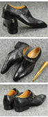 Men's Genuine Leather Loafers Comfortable Formal Shoes for Office Wedding Party